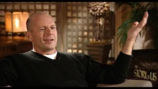 Rewind: Bruce Willis on going bald & early gig as movie extra opposite Paul Newman (1999)