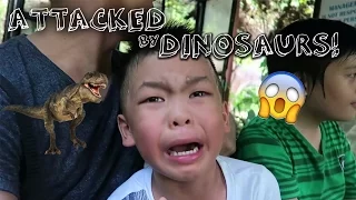 Attacked By Dinosaurs!!! - Dinosaurs Island Clark, Pampanga | The Santiago Family