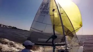Take a ride onboard a 5O5; Sailing at its purest...
