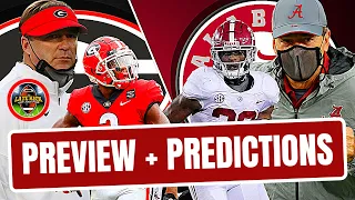 UGA vs Alabama - Preview + Predictions (Late Kick Cut)