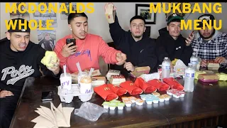 BUYING OUT THE MCDONALDS MENU (MUKBANG)