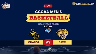 Chabot vs San Jose City College Men's Basketball LIVE 3/4/23 CCCAA Playoffs 3rd Rnd