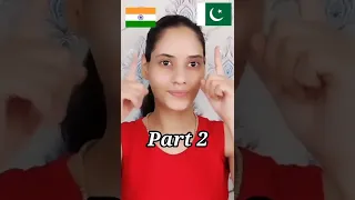 😱India 🇮🇳 vs Pakistan 🇵🇰( part 2) makeup ❤️ #shorts