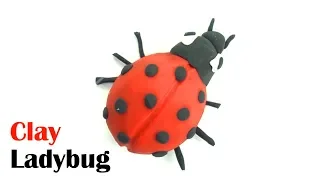 How to make Clay LadyBug | LadyBird Clay modelling | Easy clay ideas for kids