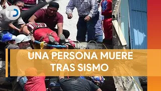 Muere una persona tras sismo de 7.7 grados al caerle una barda en Colima