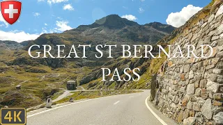 Driving Switzerland 🇨🇭 | Down Great St Bernard pass 4K Scenic Drive