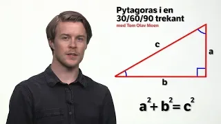 Pytagoras ved 30, 60 og 90 graders trekanter