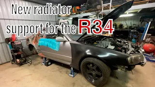 R34 radiator/core support replacement - R34 GTT to GTR conversion [Ep9]