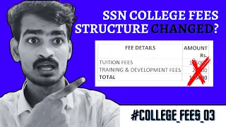 SSN COLLEGE FULL FEE DETAILS IN TAMIL 2023 || MANAGEMENT QUOTA FEES AND HOSTEL FEES || TIME WASTE