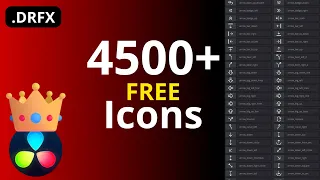 4500+ Free Icons for Davinci Resolve