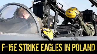 Ukraine Crisis: Air Force F-15E Strike Eagles Support NATO in Poland - 13TAC MILVIDS