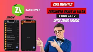 cara mengatasi zarchiver akses di tolak android 13 terbaru