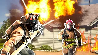 Becoming the Worst Firefighters! - Firefighting Simulator Multiplayer Gameplay