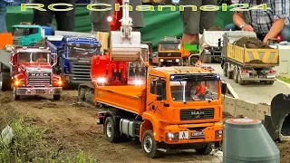 RC TRUCKS, RC TRACTORS, RC EXCAVATORS AND MORE! BIG RC CONSTRUCTION SITE ACTION!