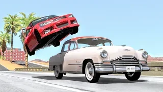 High Speed Traffic Crashes #42 - BeamNG Drive | CrashBoomPunk