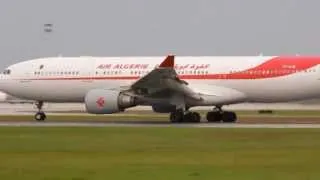[HD] Close Up Very Smooth Landing Air Algerie Airbus A330-200 CYUL