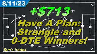 Have A Plan: We Close Another Strangle And A 0 DTE Trade! - Trading Recap August 11, 2023