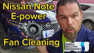 2022 nissan note epower battery fan cleaning