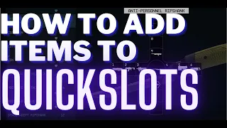 Starfield: How top add items to quickslots