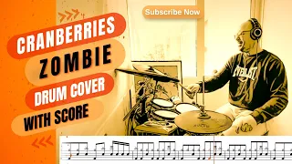 Zombie - Cranberries // Drum cover with score