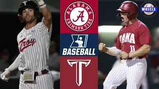 #16 Alabama vs Troy (INSANE GAME!) | Tuscaloosa Regional Winners Bracket | 2023 College Baseball