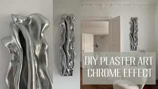 DIY PLASTER ART - chrome effect