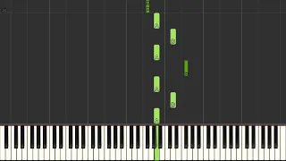 The Beatles The Fool On The Hill [Easy Piano Tutorial] (Synthesia) Right Hand Only