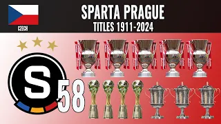 All Sparta Prague Titles 🏆 1911 - 2024