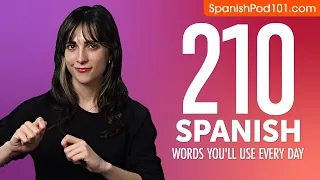 210 Spanish Words You'll Use Every Day - Basic Vocabulary #61