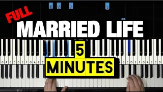 Learn how to play MARRIED LIFE - UP in UNDER 5 MINUTES - (Synthesia Piano Tutorial)