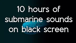 🎧 Submarine sonar sounds on black screen dark screen high quality white noise ASMR