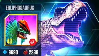 ERLIPHOSAURUS VS ERLIPHOSAURUS JURASSIC TOUR: INDORAPTOR GEN 2 | JURASSIC WORLD THE GAME