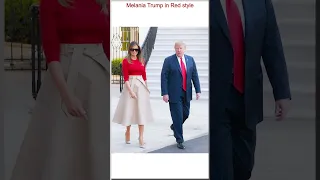Melania Trump in Red style !