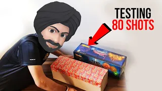 BIG 80 SHOTS TESTING | Different types of Crackers | HAPPY DIWALI 2023 | Sky shots 😱 Testing