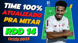 💥DICAS ATUALIZADAS DA RODADA #14 CARTOLA FC 2023 - TIME PRA 100 PONTOS!🎩