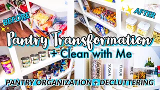 ULTIMATE PANTRY TRANSFORMATION PANTRY ORGANIZATION + CLEANING MOTIVATION | DECLUTTER + CLEAN WITH ME