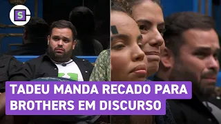 BBB 24: Discurso de Tadeu Schmidt tem recado para brothers