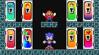 Mario and Sonic Superstars Collect the Door of Items - All Power Up | Game Animation
