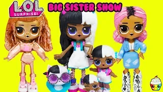 LOL Surprise Big Sister Show Exclusives Compilation Baby Next Door, Instagold, Jet Set QT