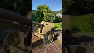 German 88mm PAK gun in Clerveaux, Luxembourg. #shorts