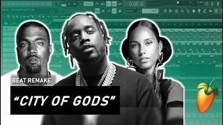 How "CITY OF GODS" by Kanye West, Alicia Keys, and Fivio Foreign was made  |  FL Studio Remake