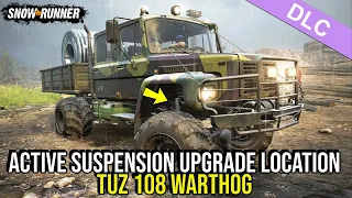 Active Suspension Upgrade Location Tuz 108 Warthog in Snow*Runner