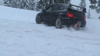 05 STi vs The Snow