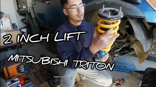How to install a lift kit (PART 2) IFS suspension I Strut I L200 Dual cab I Mitsubishi Triton 2 inch