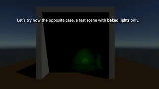 Unity (URP): simple experiments on light modes (real time, baked and mixed lights)