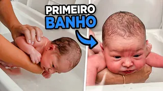 Primeiro BANHO da Nossa FILHA!