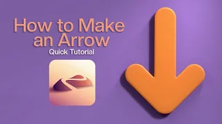 How to make a 3D Arrow in Nomad Sculpt: Rounded & Sharp