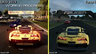 GRID 2019 vs Forza Motorsport 7 - Brands Hatch Early Graphics Comparison