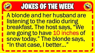 🤣 BEST JOKES OF THE WEEK! - On a bitterly cold winter morning, a blonde and... | Funny Jokes