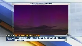 Northern lights make rare appearance over Aurora